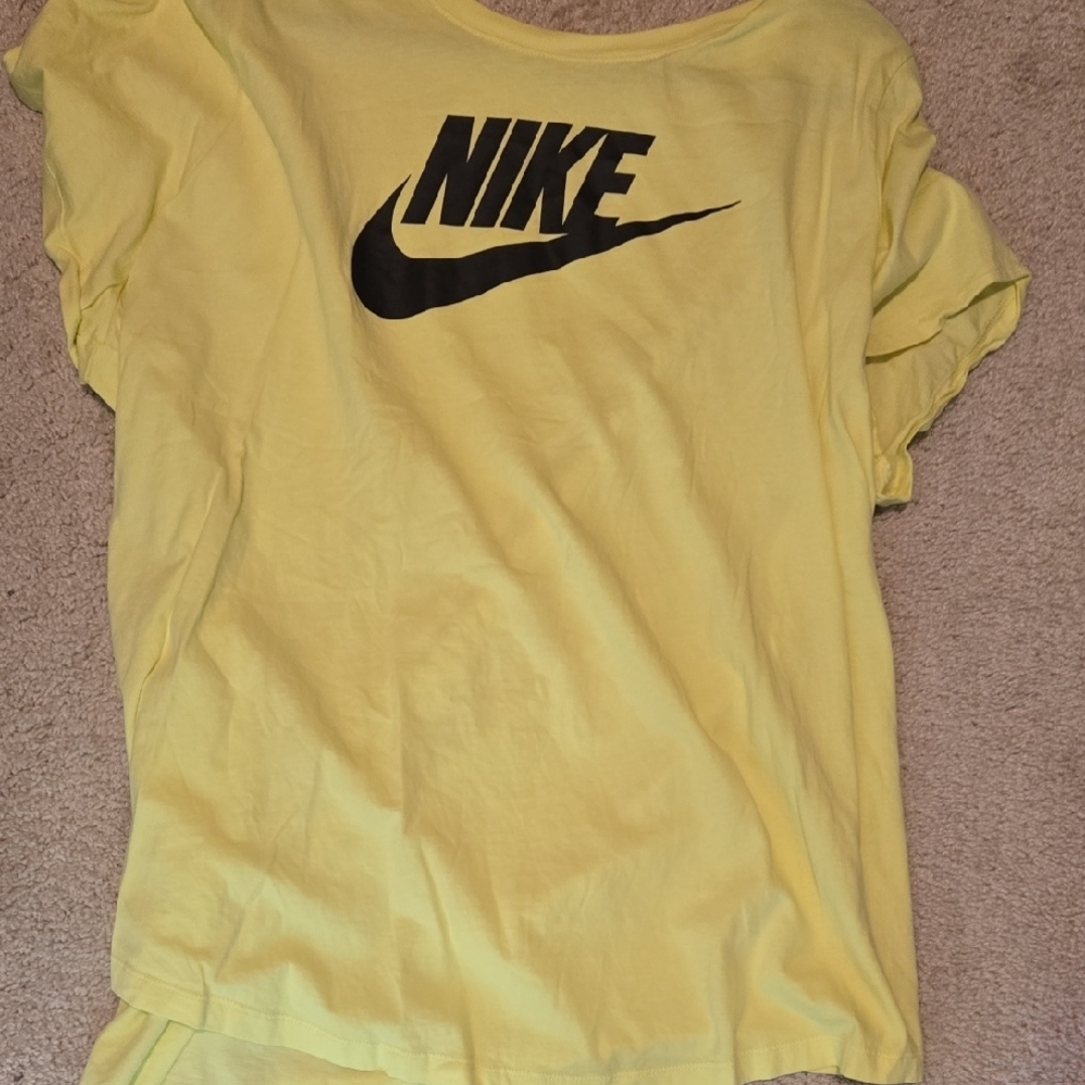 Nike Yellow Tee with Iconic Logo